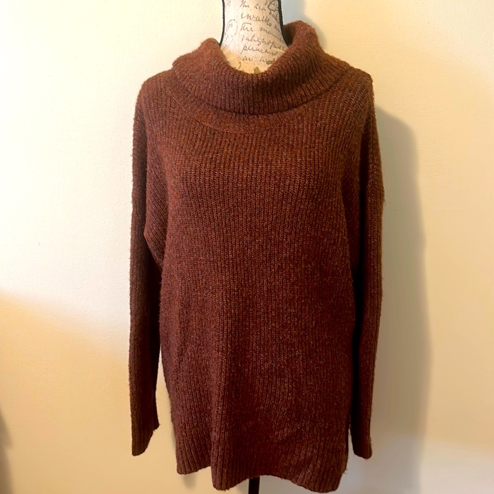 Old Navy Turtleneck Sweater Brown Large